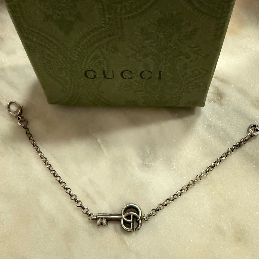 GUCCI Sterling Silver MARMONT Key Chain Bracelet 🗝️ - Picture 2 of 4
